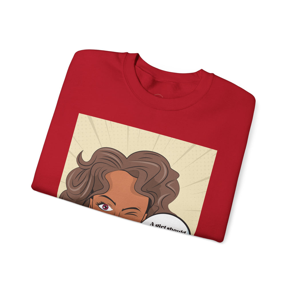Girl Power Unisex Sweatshirt, Empowering Crewneck Jumper, Inspirational Women's