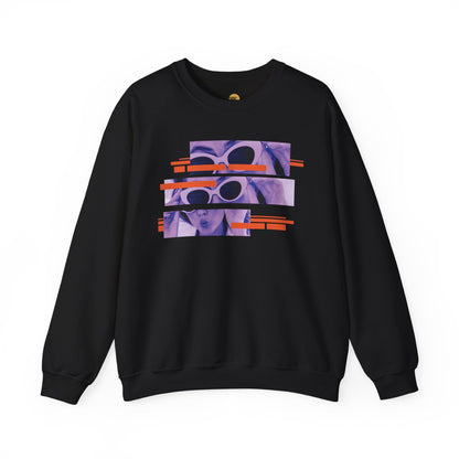 Vibrant Graphic Crewneck Sweatshirt, Retro Sweatshirt for Casual Style, Unisex Cozy Top, Ideal Gift for Friends, Artsy Streetwear