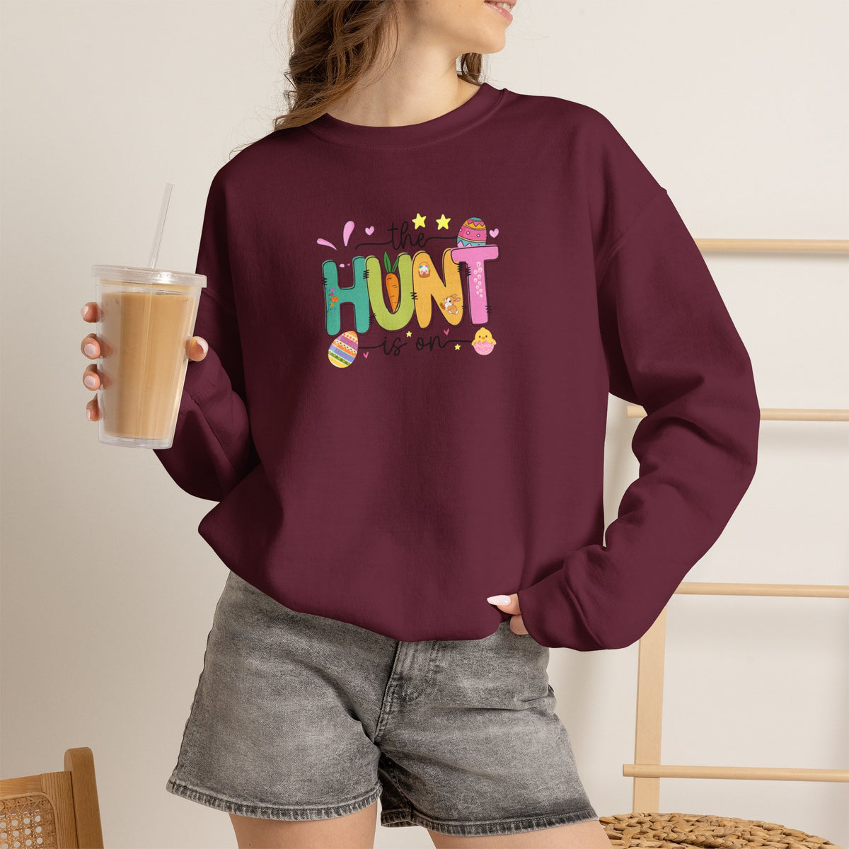 Easter 'The Hunt Is On' Crewneck Sweatshirt
