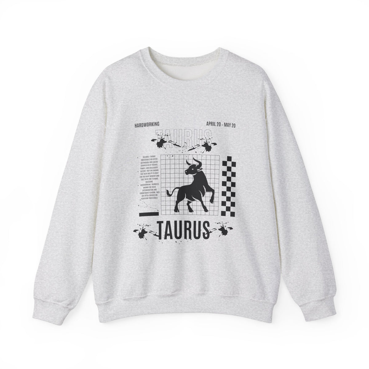 Taurus Zodiac Sweatshirt, Astrology Crewneck Jumper, Bull Constellation