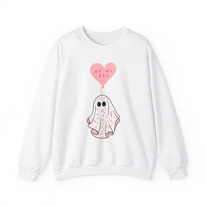 Ghost Sweater, Be My Boo Unisex Crewneck Sweatshirt for Valentines Day