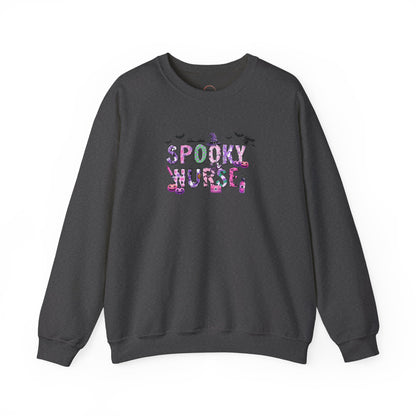 Spooky Nurse Sweatshirt – Cute Halloween Nurse Crewneck