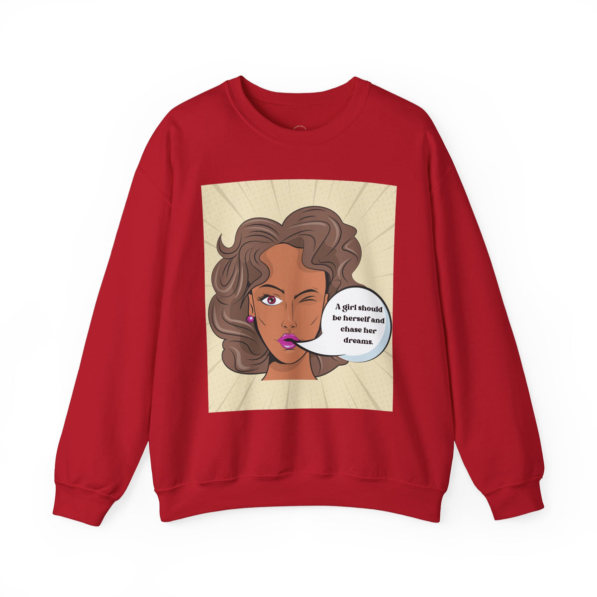 Girl Power Unisex Sweatshirt, Empowering Crewneck Jumper, Inspirational Women's