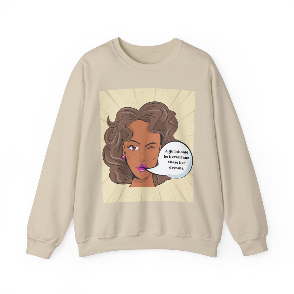 Girl Power Unisex Sweatshirt, Empowering Crewneck Jumper, Inspirational Women's