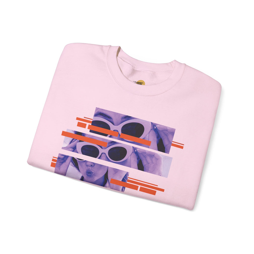Vibrant Graphic Crewneck Sweatshirt, Retro Sweatshirt for Casual Style, Unisex Cozy Top, Ideal Gift for Friends, Artsy Streetwear