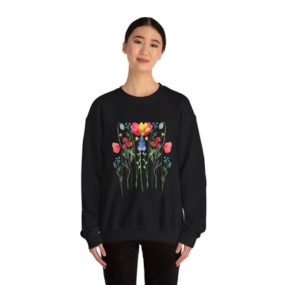 Wild Flowers Unisex Crewneck Sweatshirt