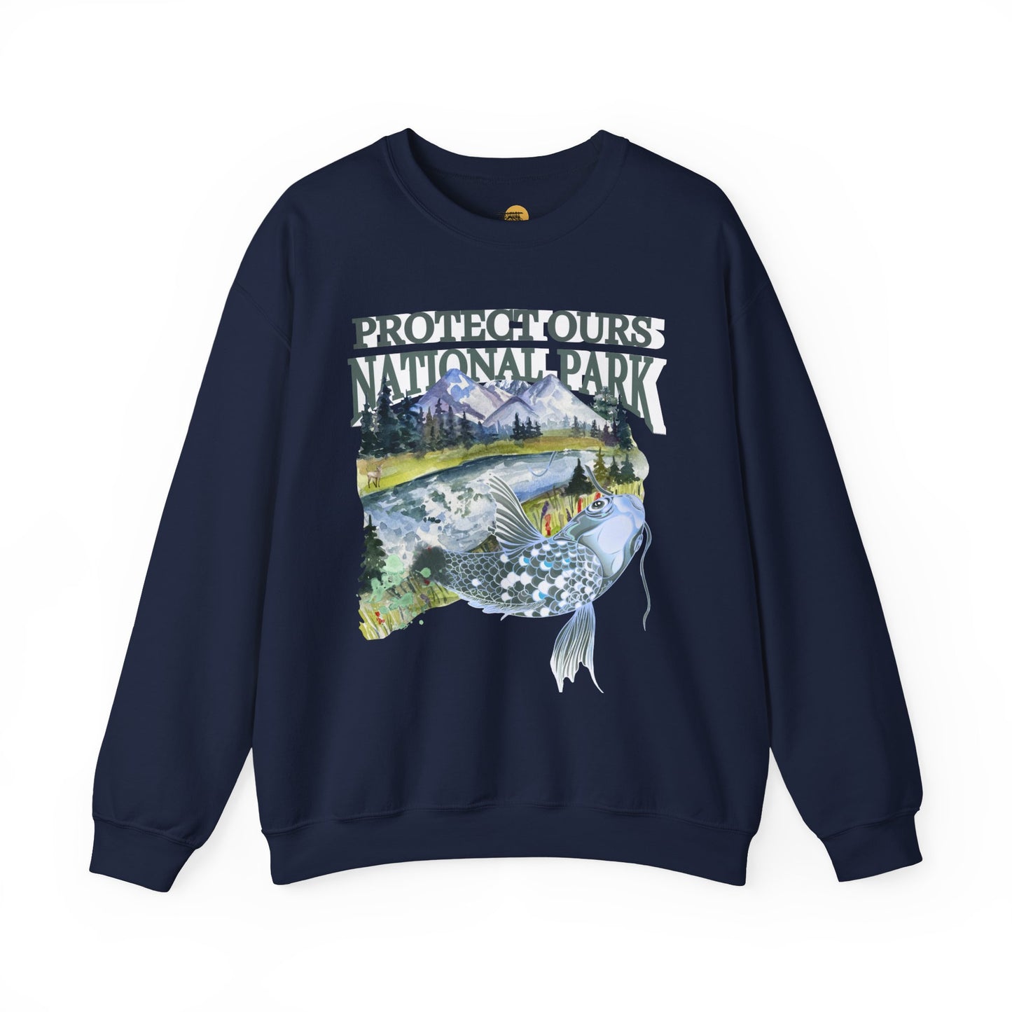 Nature Lover's Crewneck Sweatshirt - Protect Our National Park, Gift for Hikers, Eco-Friendly Apparel, Outdoor Adventure Clothing