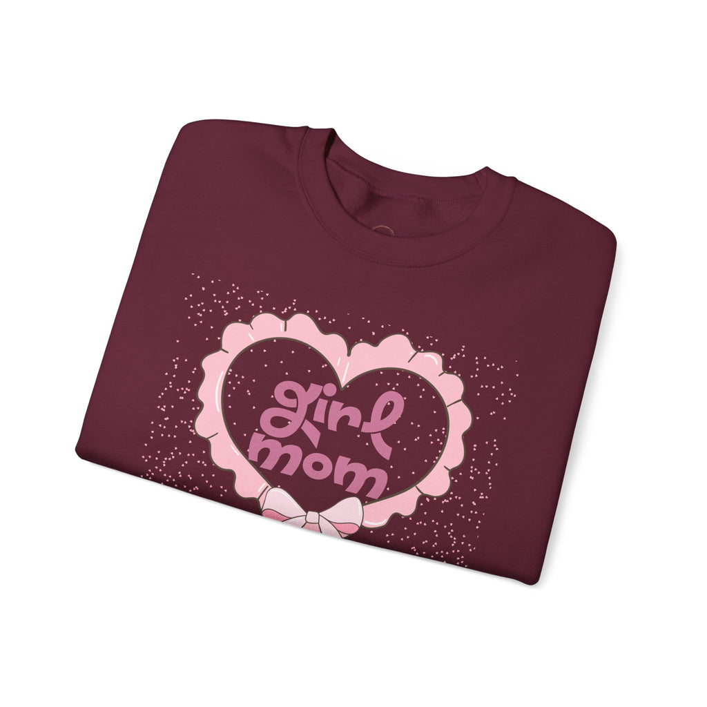 Girl Mom Sweatshirt, Motherhood Gift, Mom Life Apparel, Crewneck Jumper,
