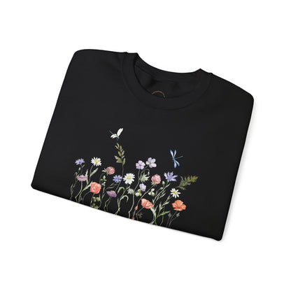 Wild Flowers Unisex Crewneck Sweatshirt