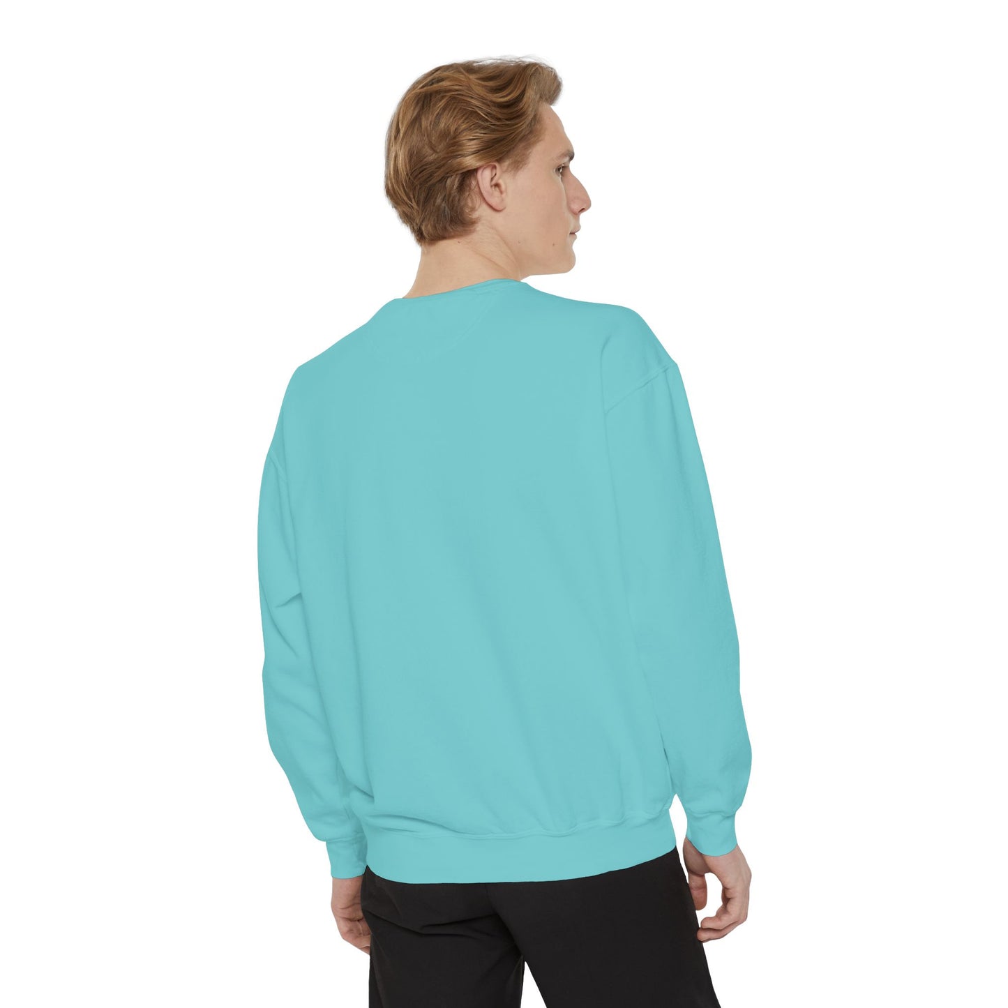 Garment-Dyed Sweatshirt - 'Wait and See' Design