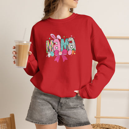 Mama Floral Ribbon Sweatshirt