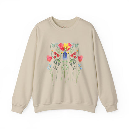 Wild Flowers Unisex Crewneck Sweatshirt