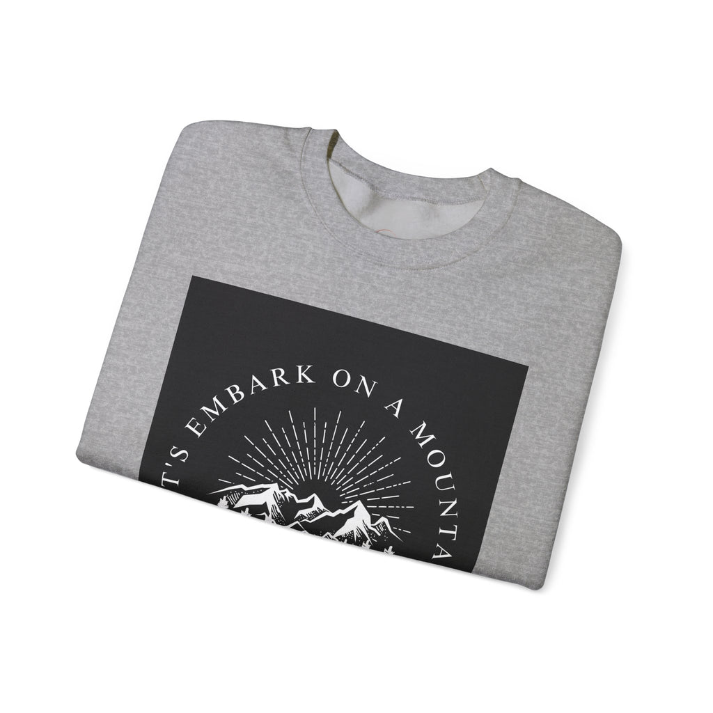 Mountain Adventure Crewneck Sweatshirt - Hiking Apparel, Outdoor Adventure