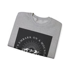 Mountain Adventure Crewneck Sweatshirt - Hiking Apparel, Outdoor Adventure