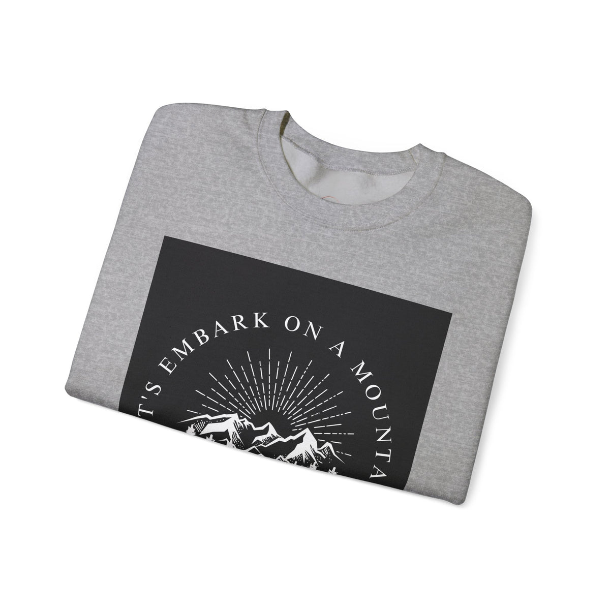 Mountain Adventure Crewneck Sweatshirt - Hiking Apparel, Outdoor Adventure