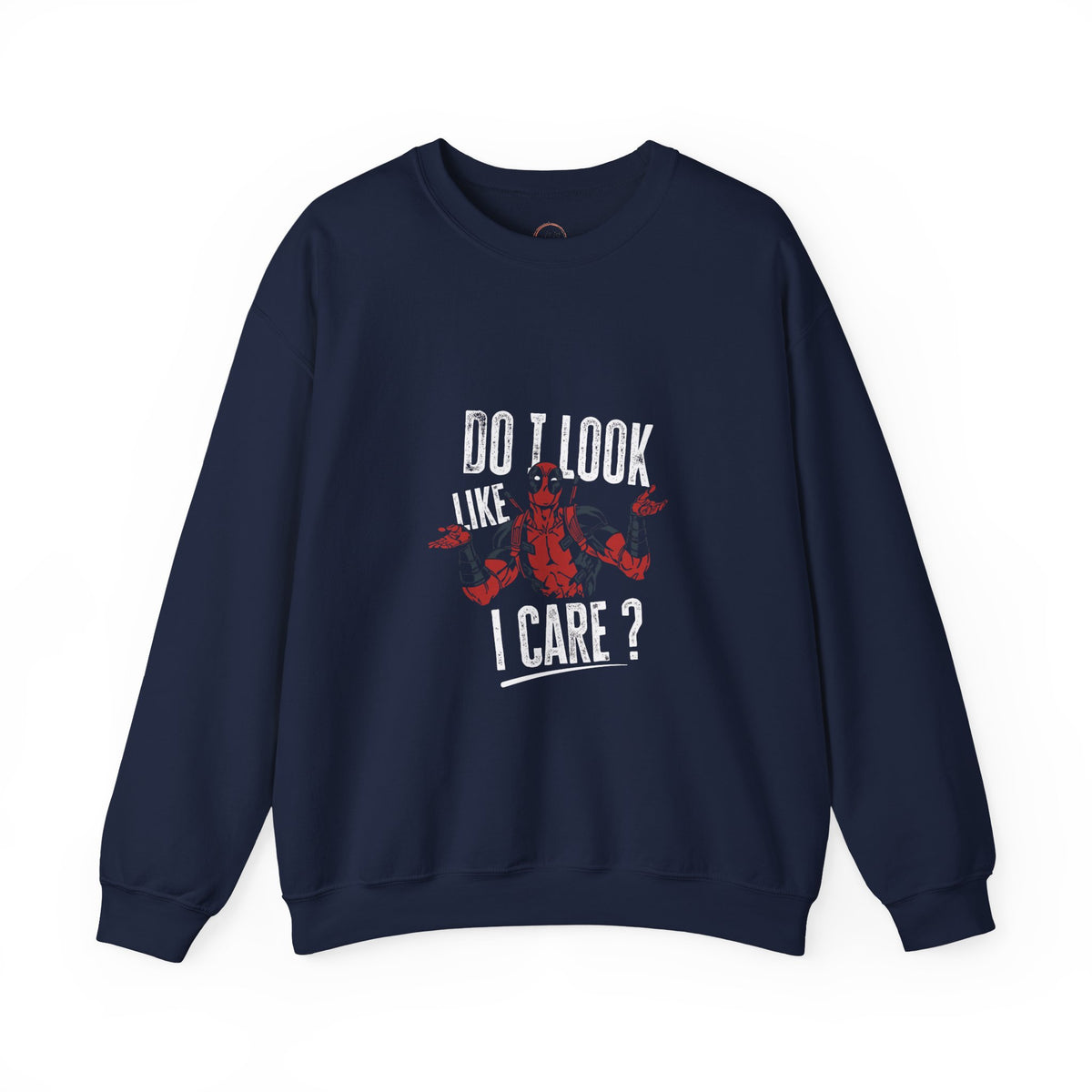 Do I Look Like I Care? Crewneck Sweatshirt — Funny Sarcastic Floral Pullover