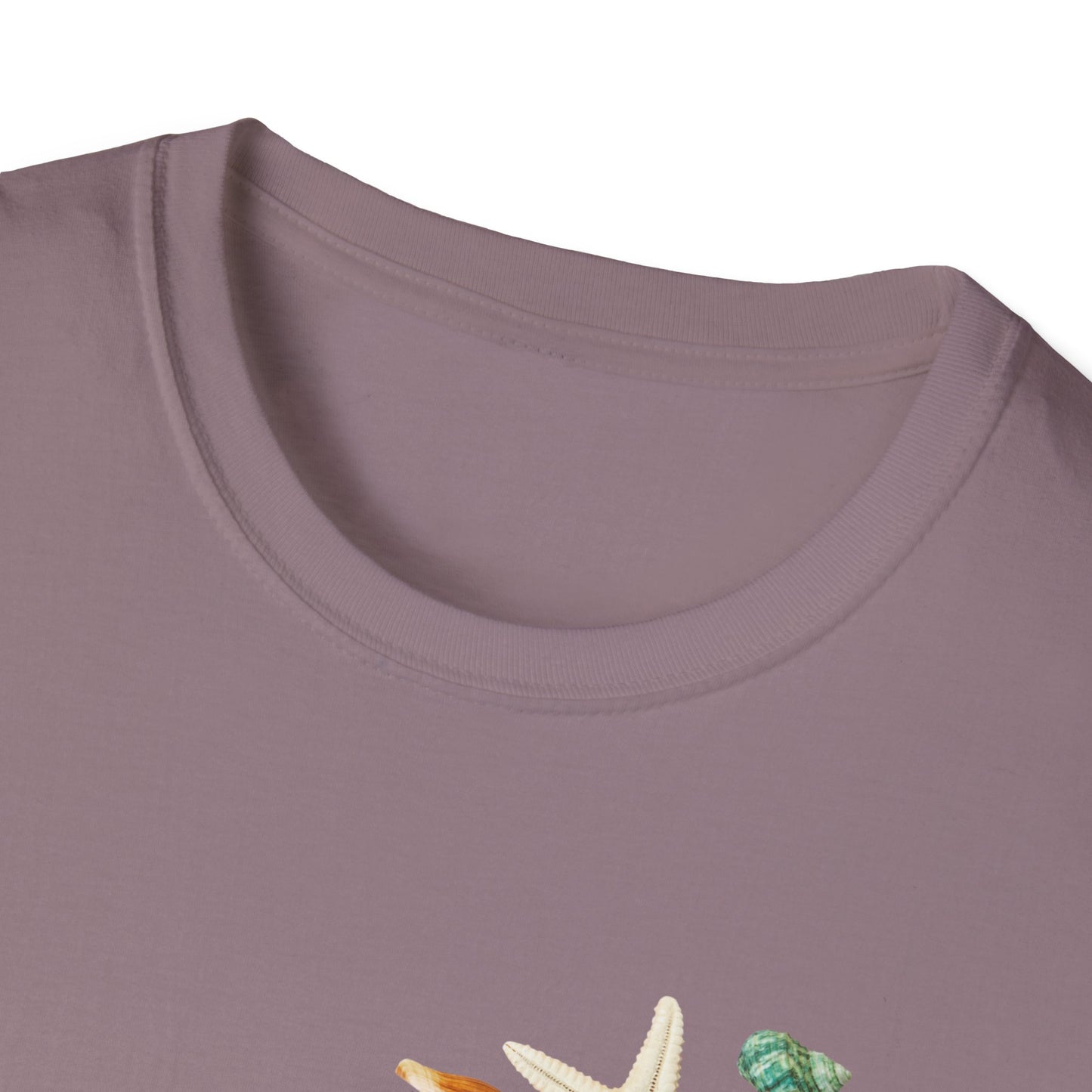 Shell Print Unisex T-Shirt | Beach-Themed Casual Summer Tee