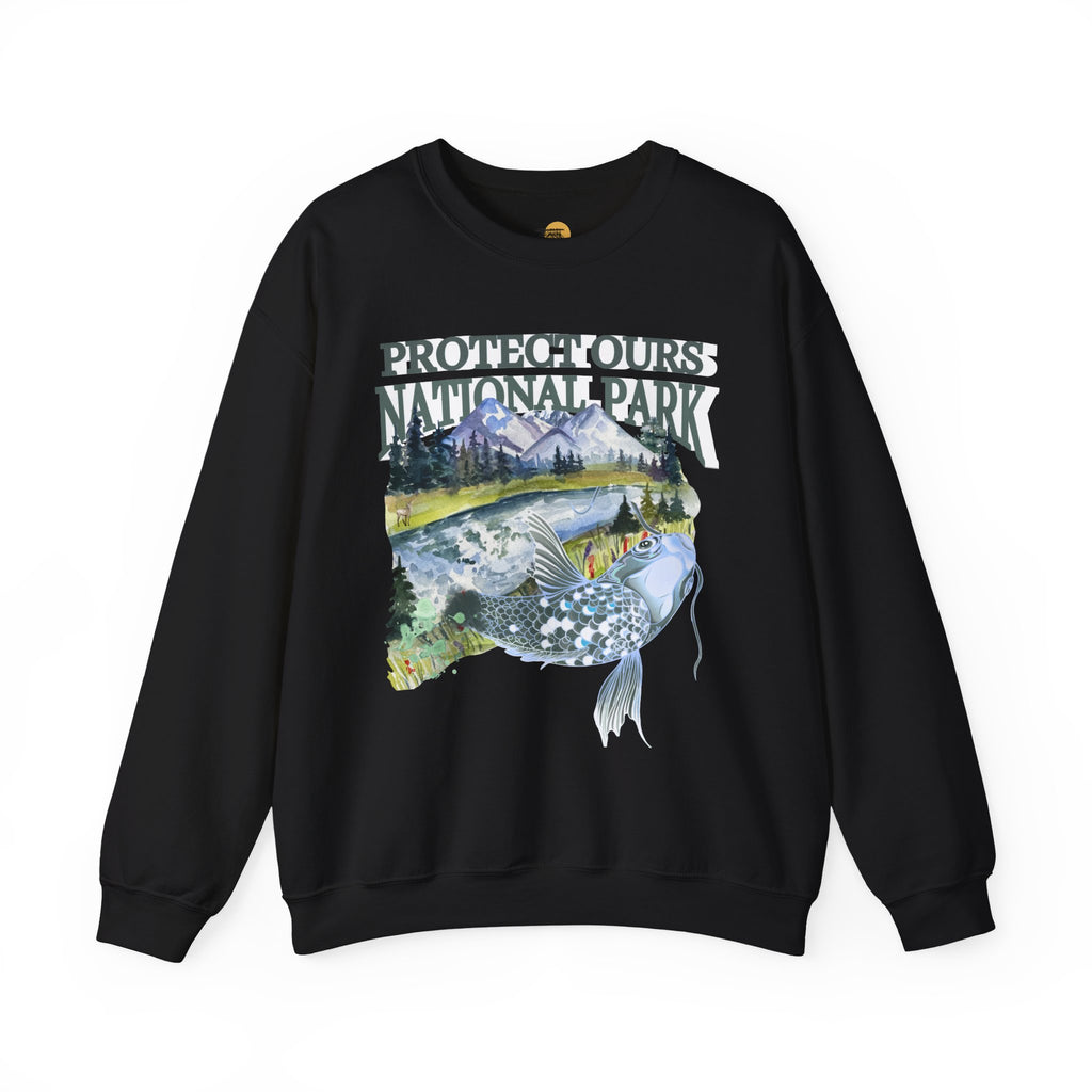 Nature Lover's Crewneck Sweatshirt - Protect Our National Park, Gift for Hikers, Eco-Friendly Apparel, Outdoor Adventure Clothing