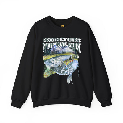 Nature Lover's Crewneck Sweatshirt - Protect Our National Park, Gift for Hikers, Eco-Friendly Apparel, Outdoor Adventure Clothing