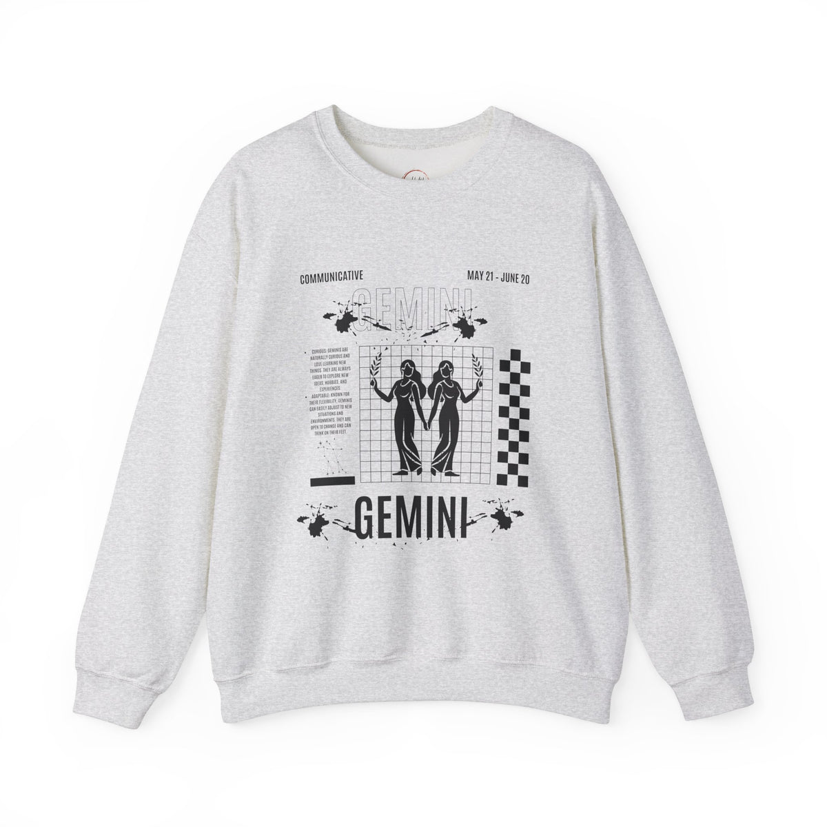 Gemini Zodiac Unisex Sweatshirt, Astrology Crewneck Jumper, Horoscope Pullover