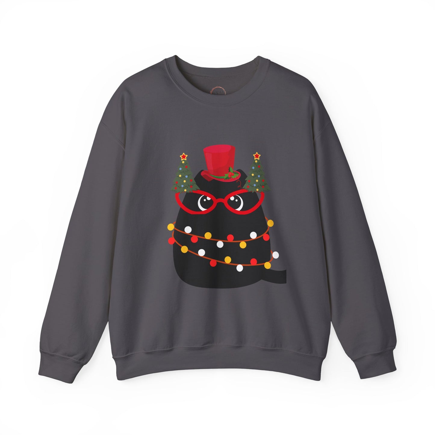 Christmas Cat Crewneck Sweatshirt