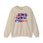 Vibrant Graphic Crewneck Sweatshirt, Retro Sweatshirt for Casual Style, Unisex Cozy Top, Ideal Gift for Friends, Artsy Streetwear