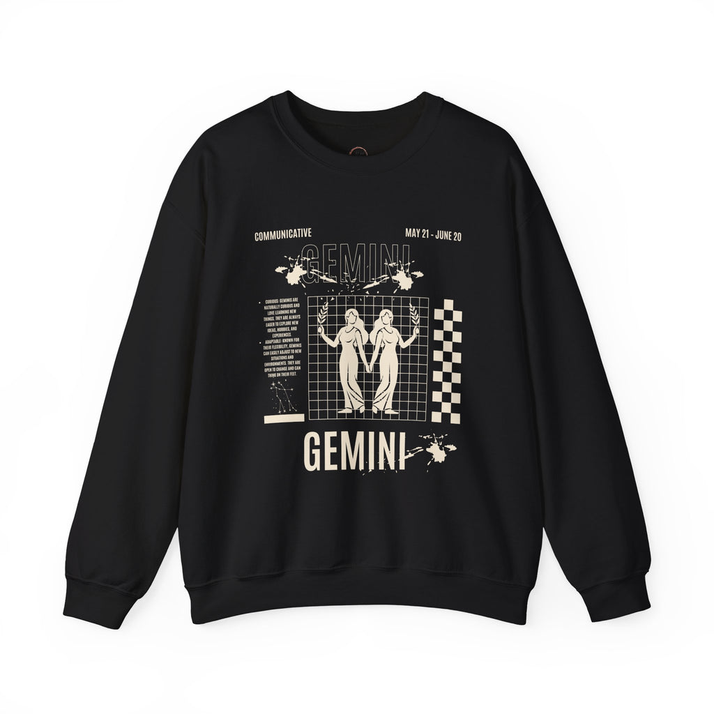Gemini Zodiac Unisex Sweatshirt, Astrology Crewneck Jumper, Horoscope Pullover