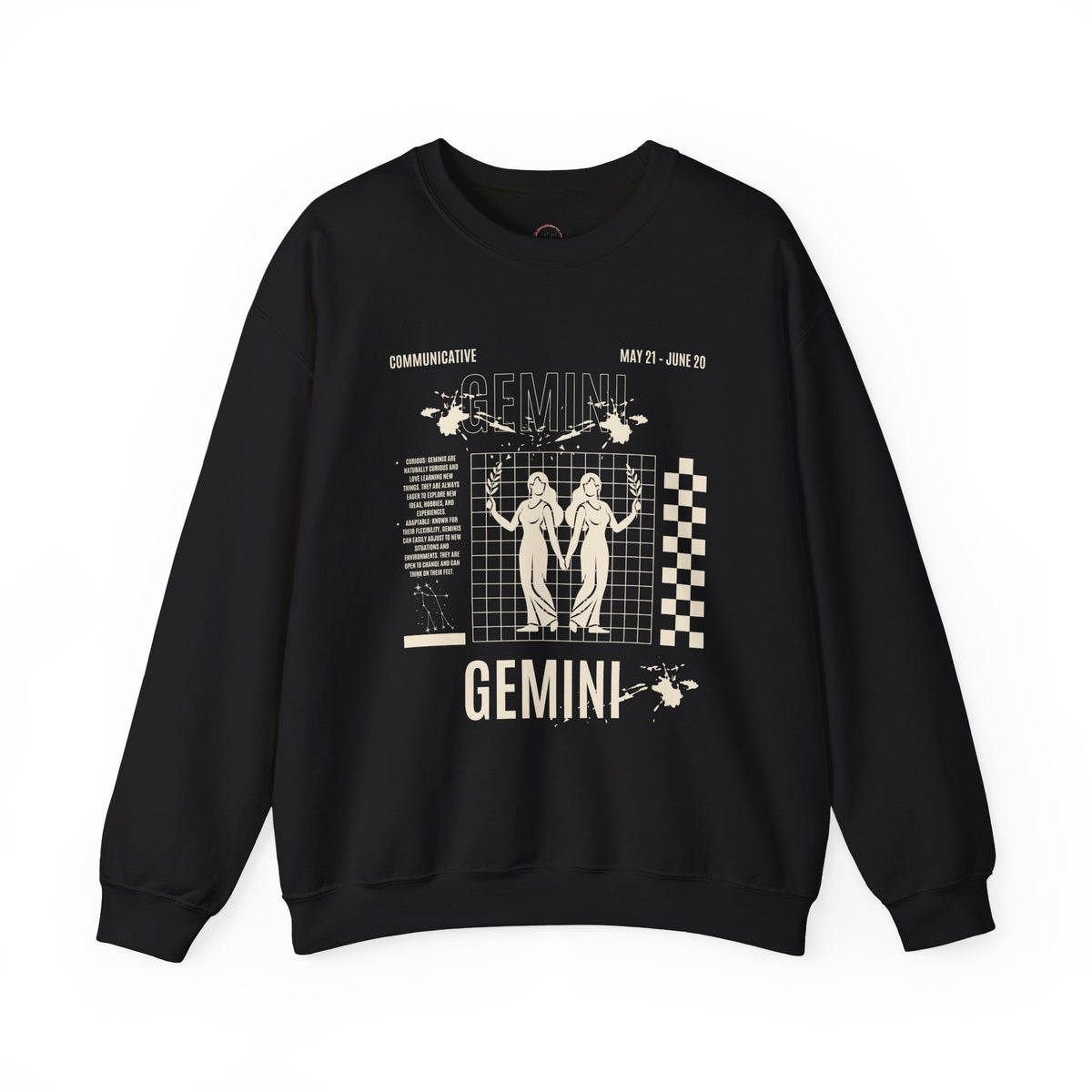 Gemini Zodiac Unisex Sweatshirt, Astrology Crewneck Jumper, Horoscope Pullover