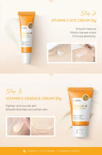 3pcs/set LAIKOU Vitamin C 24K Golden Sakura Skin Care Sets Face Cream Serum Eye Cream Moisturizing Anti Wrinkles Face Care Kit
