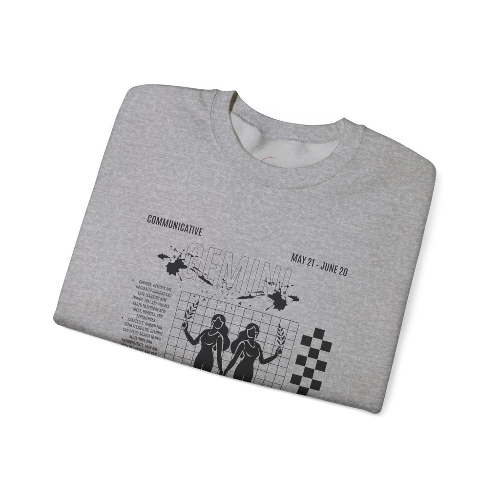 Gemini Zodiac Unisex Sweatshirt, Astrology Crewneck Jumper, Horoscope Pullover