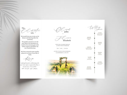 Venue Wedding Invitation Template | Editable Wedding Invite | Printable Digital Download | Elegant Wedding Card. WI160