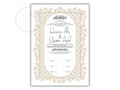 Nikkah Certificate Digital Download Personalised, Islamic Contract, A4, A3, Template, Instat Download. NN209