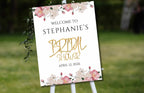 Bridal Shower Sign, Blush Pink Bridal Shower Decorations, Bridal Shower Welcome Sign, Bridal Shower Invitation, Bridal Shower Poster, WS52