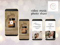 Wedding Video Invitation Suite Template, Animated Wedding Invitation with RSVP, Add Your Own Photo and Music, WEI49