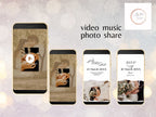 Wedding Video Invitation Suite Template, Animated Wedding Invitation with RSVP, Add Your Own Photo and Music, WEI49
