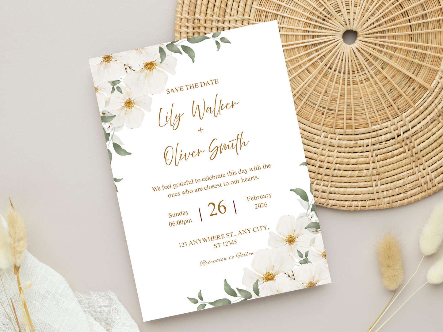Wedding Invitation Set, RSVP, Wedding Details, Wedding Bottle Label Template, WI281