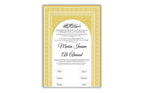 Luxury Nikkah certificate ,A3/a4 Nikkah Nama, Nikah , Islamic wedding contract, Muslim Marriage Certificate, Personalised Names. NN135