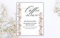 Menu Wedding Sign, Coffee Bar Wedding Sign, Modern Wedding Sign, Printable Template, Wedding Hot Coffee Sign, Editable Template. WS27