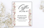 Menu Wedding Sign, Coffee Bar Wedding Sign, Modern Wedding Sign, Printable Template, Wedding Hot Coffee Sign, Editable Template. WS27