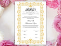 Luxury Nikkah Certificate, Premium A4 Islamic Wedding Contract, Nikkah Nama, Muslim Marriage Certificate, Personalised Names, A4, A3. NN250