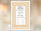 Rose Nikkah Certificate Template, Editable Nikkahnama, Printable Nikah Contract, Muslim Contract, Nikkah Islamic Marriage Contract.NN254