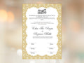 Nikkah Certificate Digital Download Personalised, A4, A3, Template, Editable, Nikkah Nama, Nikkah Contract, Muslim Contract. NN243