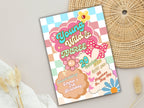 Editable Young wild and three Groovy Birthday Invitation EDITABLE Girl Daisy Rainbow Groovy 3rd Invite Hippie Party Template Instant. WEIB86
