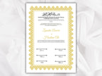 Nikkah Certificate Digital Download Personalised, A4, A3, Template, Editable, Nikkah Nama, Nikkah Contract, Muslim Contract. NN268