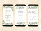 White Wedding Invitation, Online Invitation Template, White E-Invite, RSVP Invitation, Digital White Rose Wedding Invitation. WEIB35