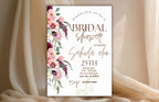 Bridal Shower Invitation template, Elegant Bridal Shower Invitation, Bridal Shower Flower Invite. WS37