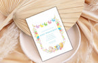 Editable Easter Brunch Invitation, Easter Egg Hunt Invite, Easter Party Brunch Invitation, Floral Easter Invite, Bunny Invitation. ESB42