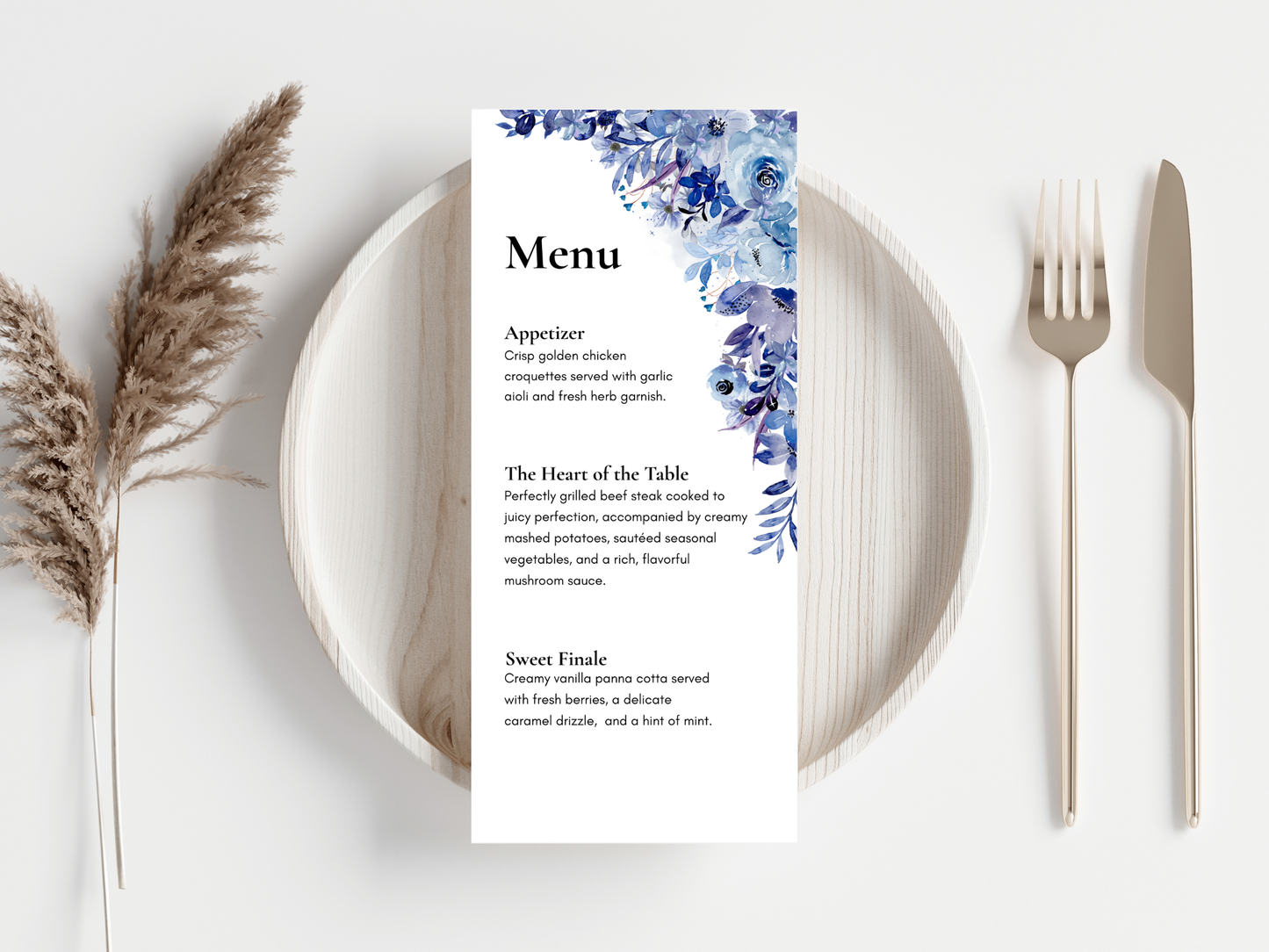 Wedding Thank you Card, Menu Card, Table Card. WI321
