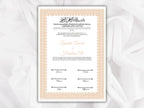 Nikkah Certificate Digital Download Personalised, A4, A3, Template, Editable, Brown Nikkah Nama, Nikkah Contract, Muslim Contract. NN267