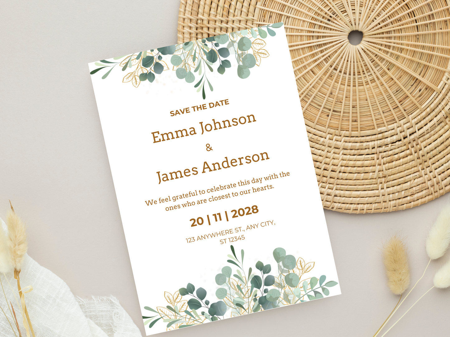 Wedding Invitation Set, RSVP, Wedding Details, Wedding Bottle Label Template, WI283